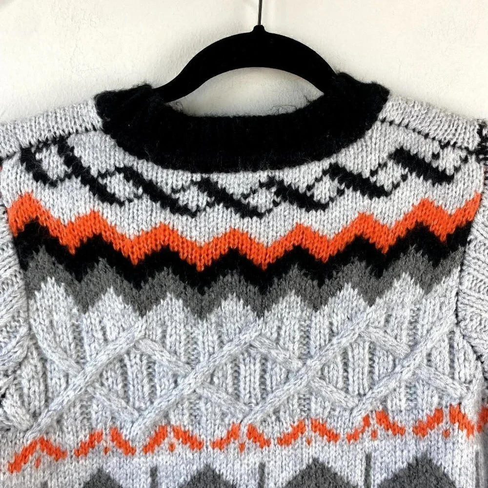 M Magaschoni Chunky Geometric Sweater S